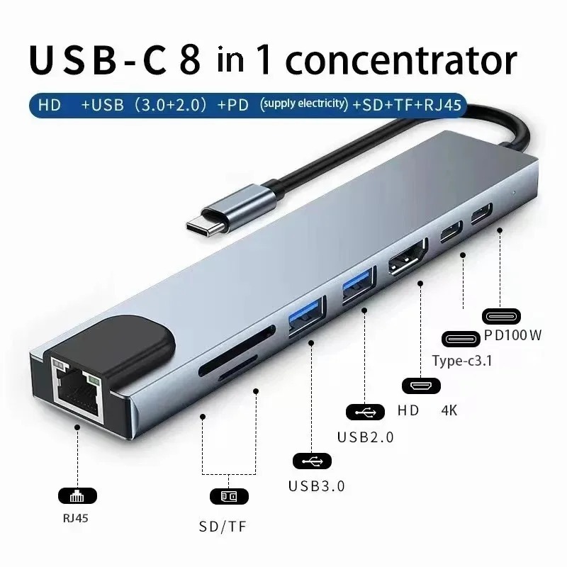 Usb Hub 7 Port - USB C Hub 3/7/8/11in1 7in2 Type