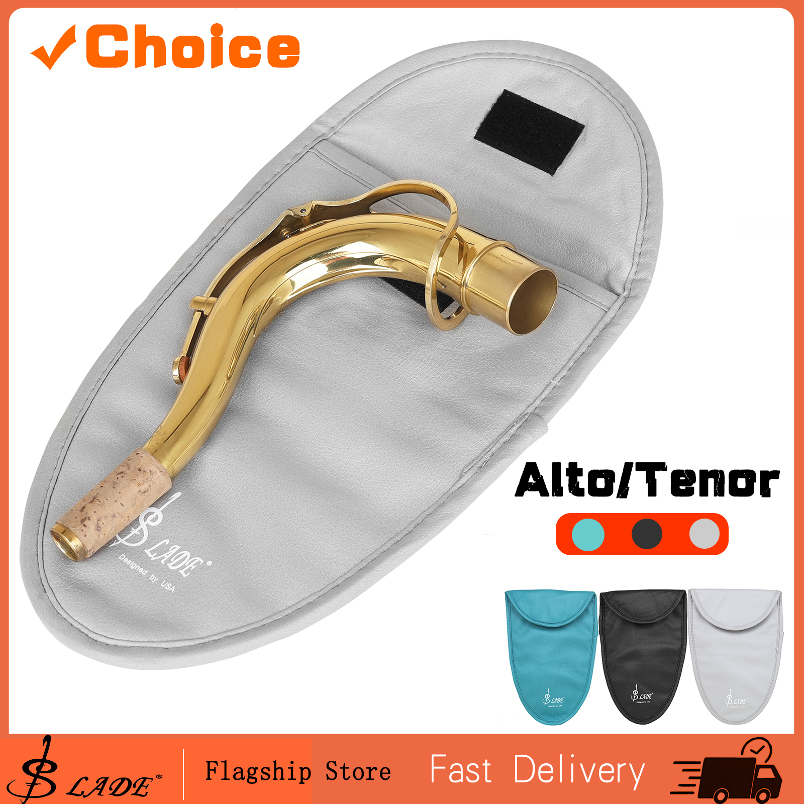Tech Neck Accessories - Alto/Tenor Saxophone Neck Bag Tech Fabric