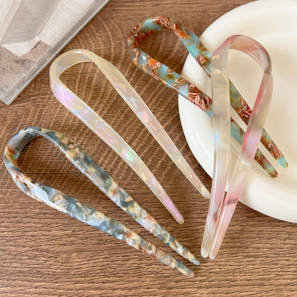 Tech Hair Accessories - Retro U-shaped hairclip for women elegant