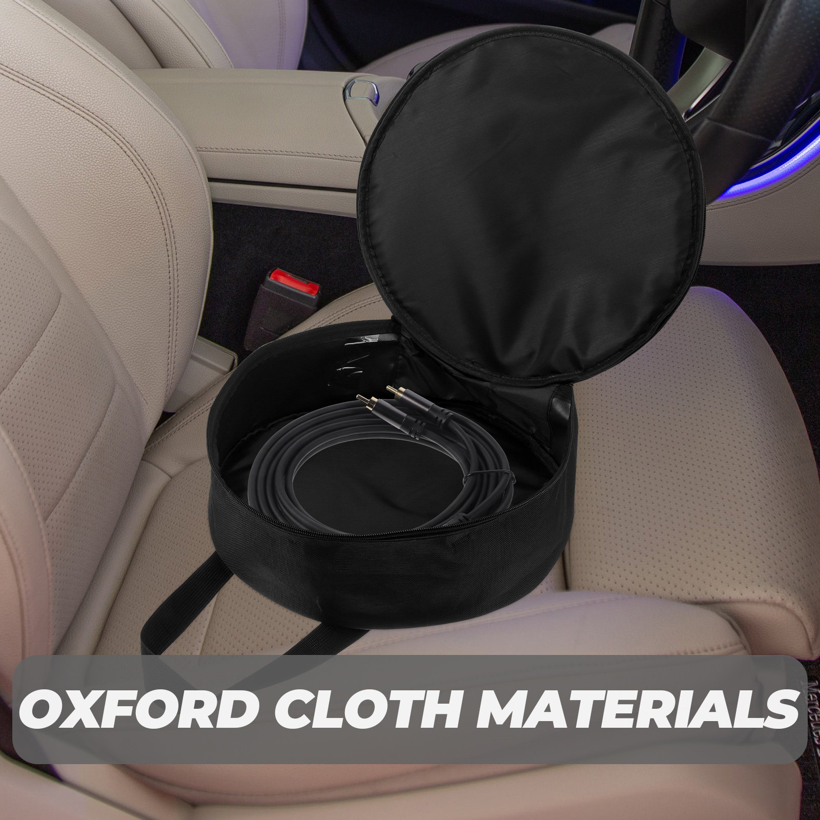 Cable Organizer Bag - Circular Tool Bag Oxford Cloth Thick
