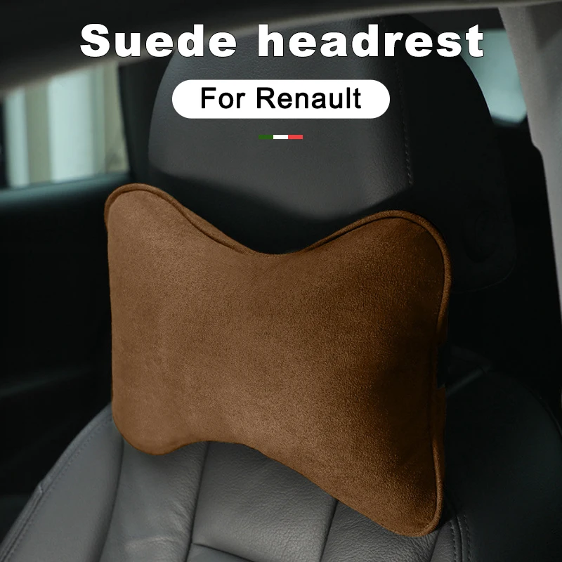 Tech Neck Accessories - Suede Car Neck Pillow for Renault