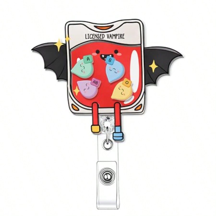 Tech Accessories For Work - Phlebotomy Badge Reel Shaker - Retractable
