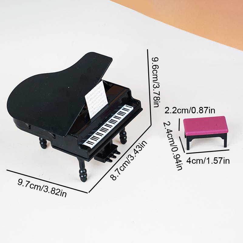 1:12 Dollhouse Miniature Piano - Tech Home Accessories บทวิจารณ์และราคา