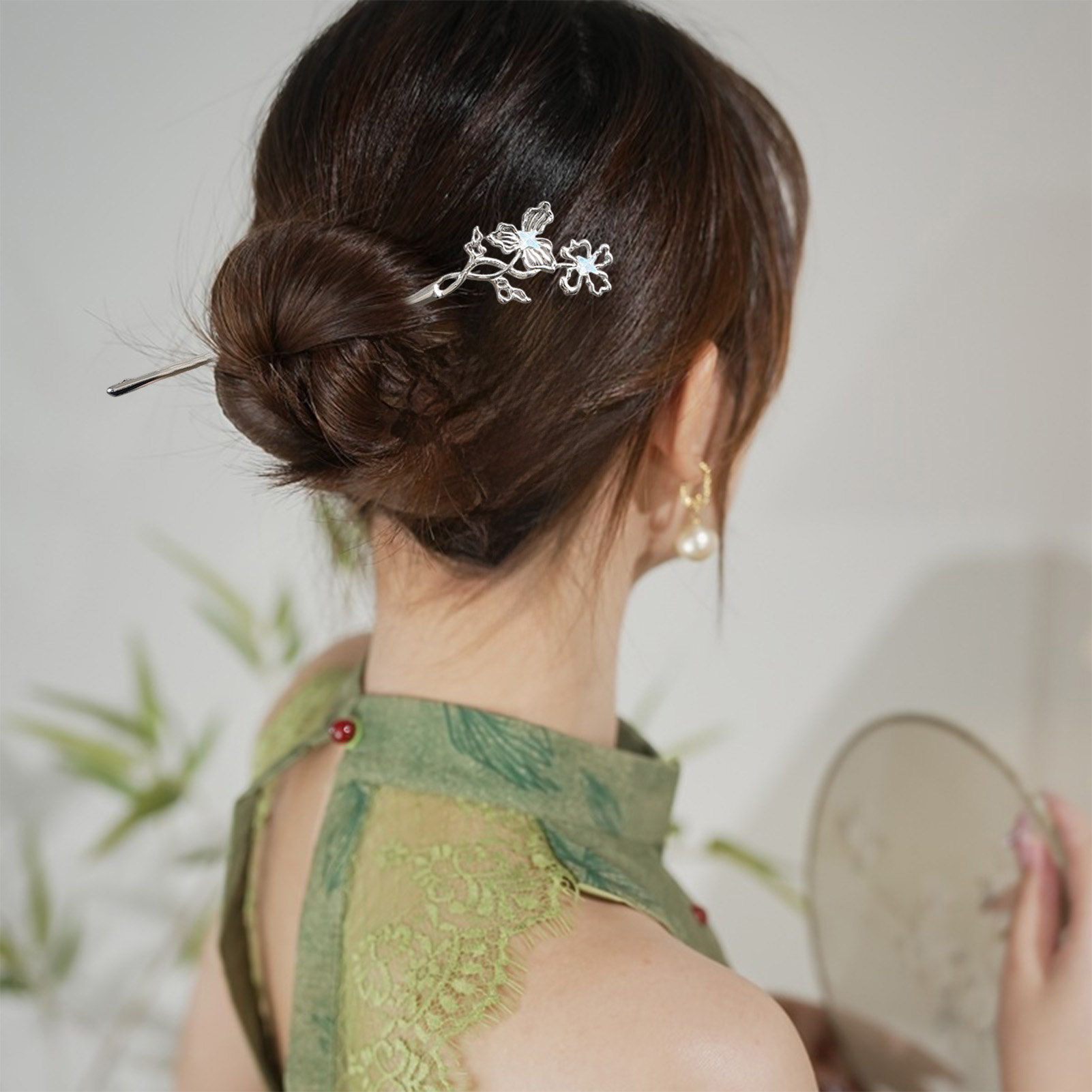 Silver Color Alloy Hair Sticks - Tech Hair Accessories บทวิจารณ์และราคา