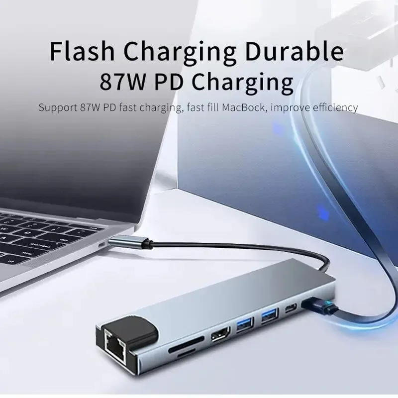 USB C Hub 3/7/8/11in1 7in2 Typ - Usb Hub 7 Port บทวิจารณ์และราคา