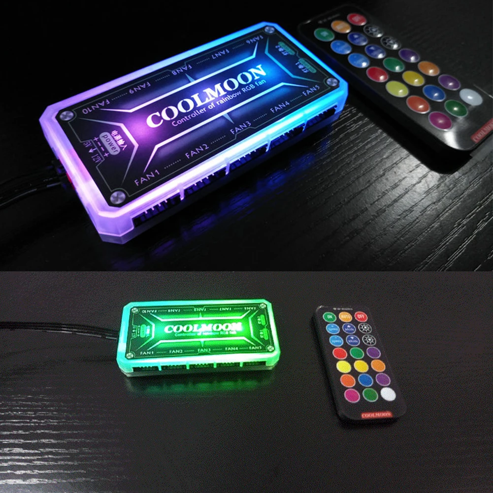 COOLMOON ARGB Controller 12V 5 - Usb Fan Silent บทวิจารณ์และราคา