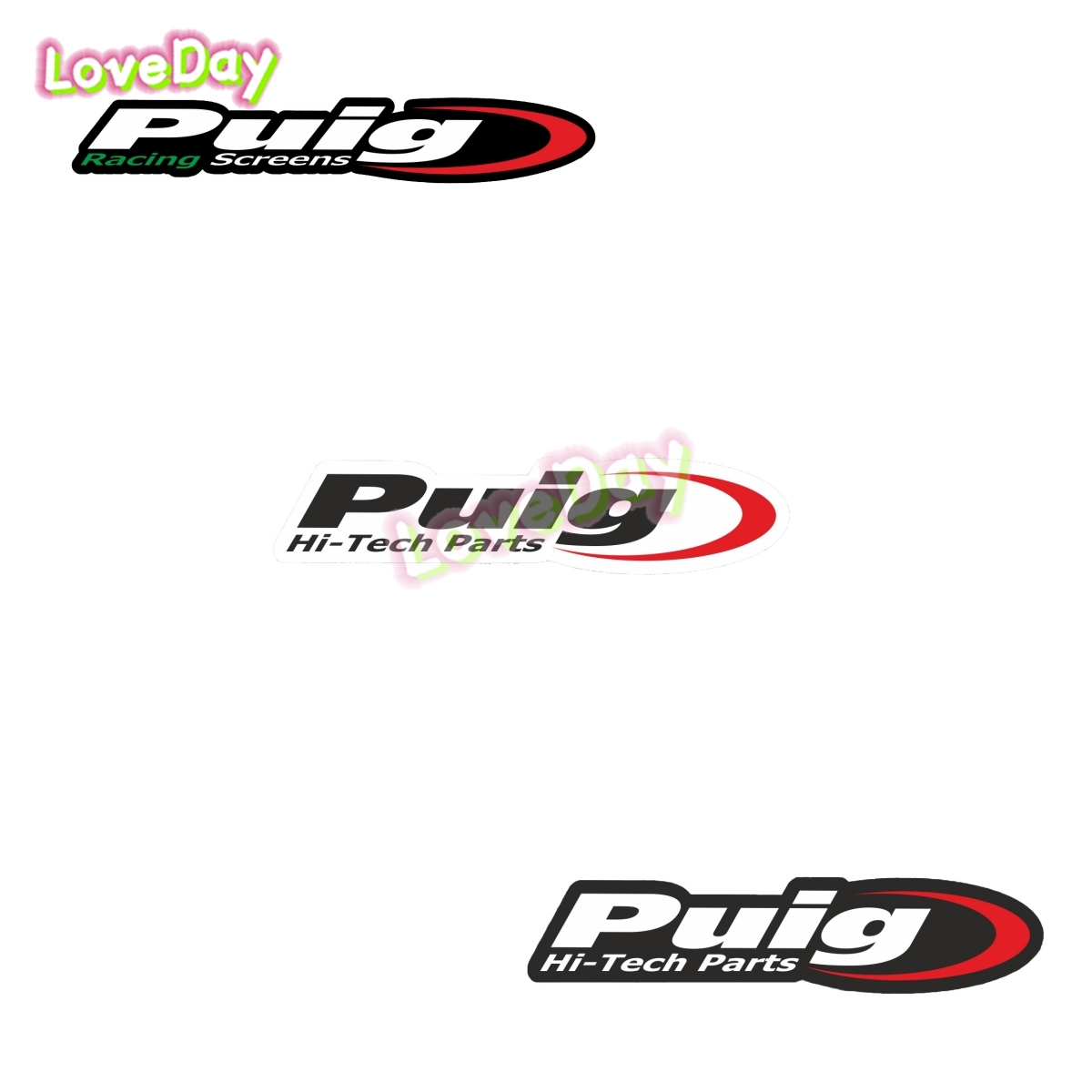 Puig Racing Hi-Tech Sticker NG - Tech Accessories Words บทวิจารณ์และราคา