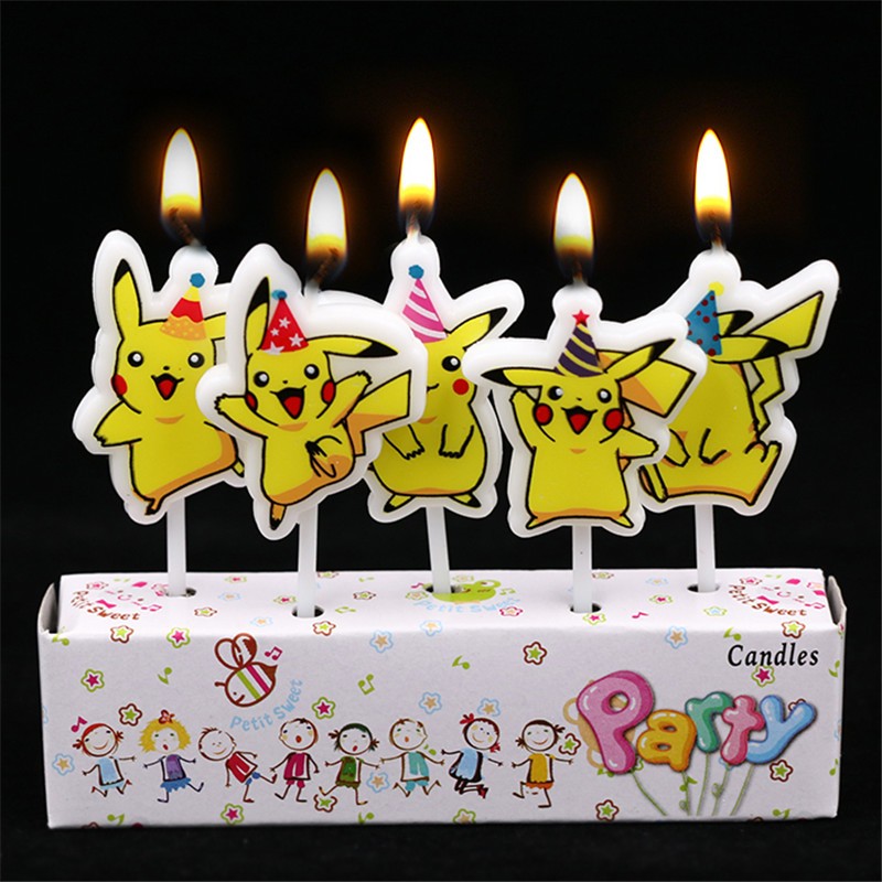 5pcs/lot Pokemon Birthday Cake - Tech Home Accessories บทวิจารณ์และราคา
