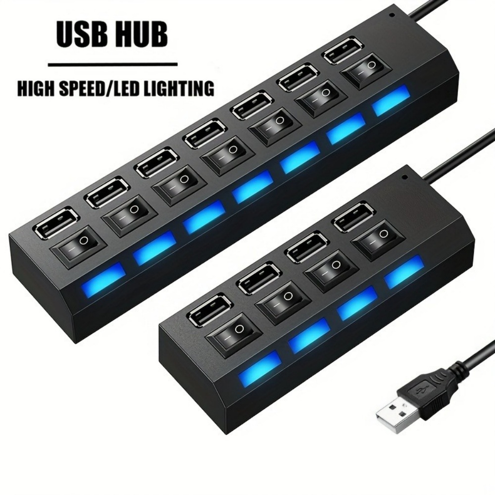 4/7 Port USB 2.0 Hub High Spee - Usb Hub 7 Port บทวิจารณ์และราคา