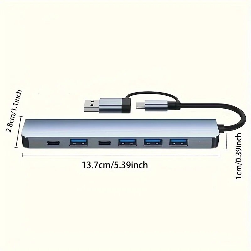 7 In 1 USB C Extender Adapter  - Usb Hub 7 Port บทวิจารณ์และราคา
