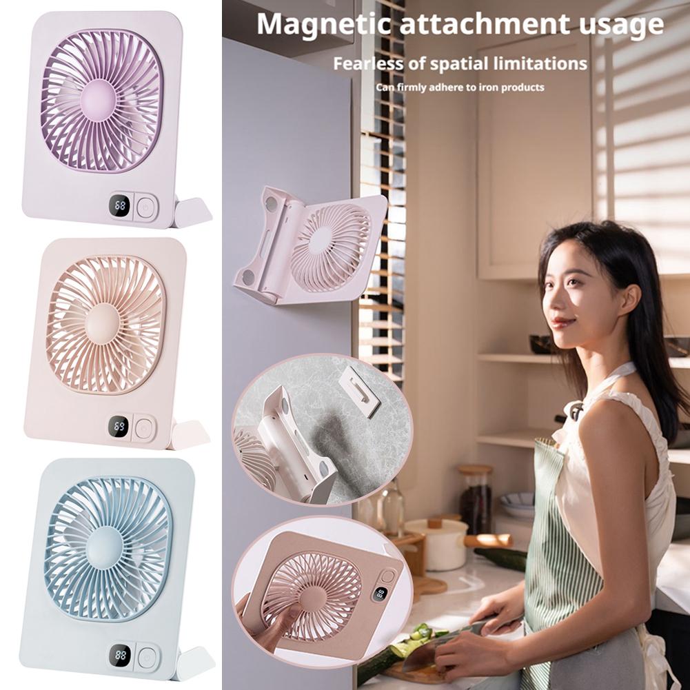 USB Rechargeable Magnetic Mini - Usb Fan Silent บทวิจารณ์และราคา