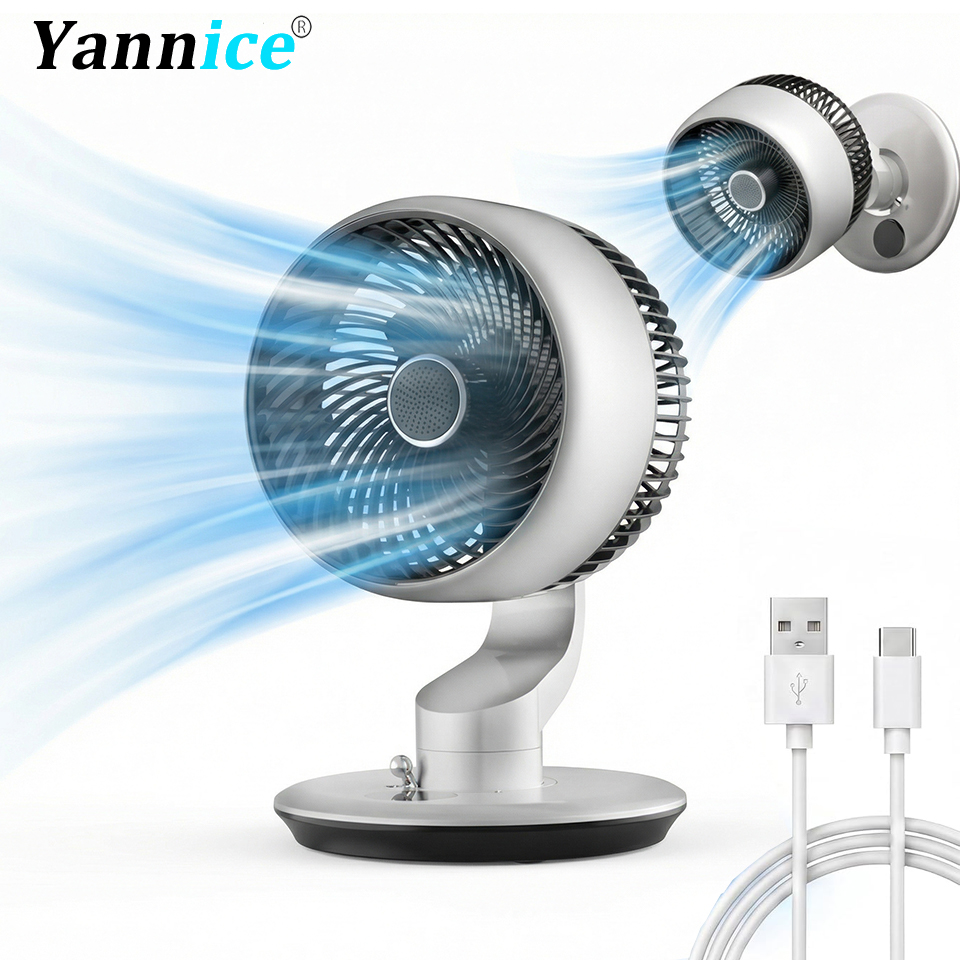 7800mAh USB Desk Fan 5 Speed A - Usb Fan Silent บทวิจารณ์และราคา