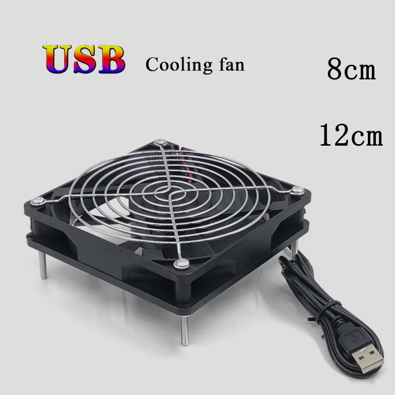 8/12cm 12V USB Powered Compute - Usb Fan Silent บทวิจารณ์และราคา