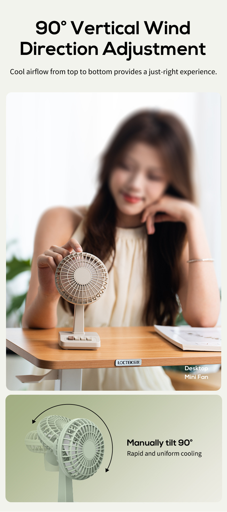 2026 New Retro Desktop Fan Por - Usb Fan Silent บทวิจารณ์และราคา