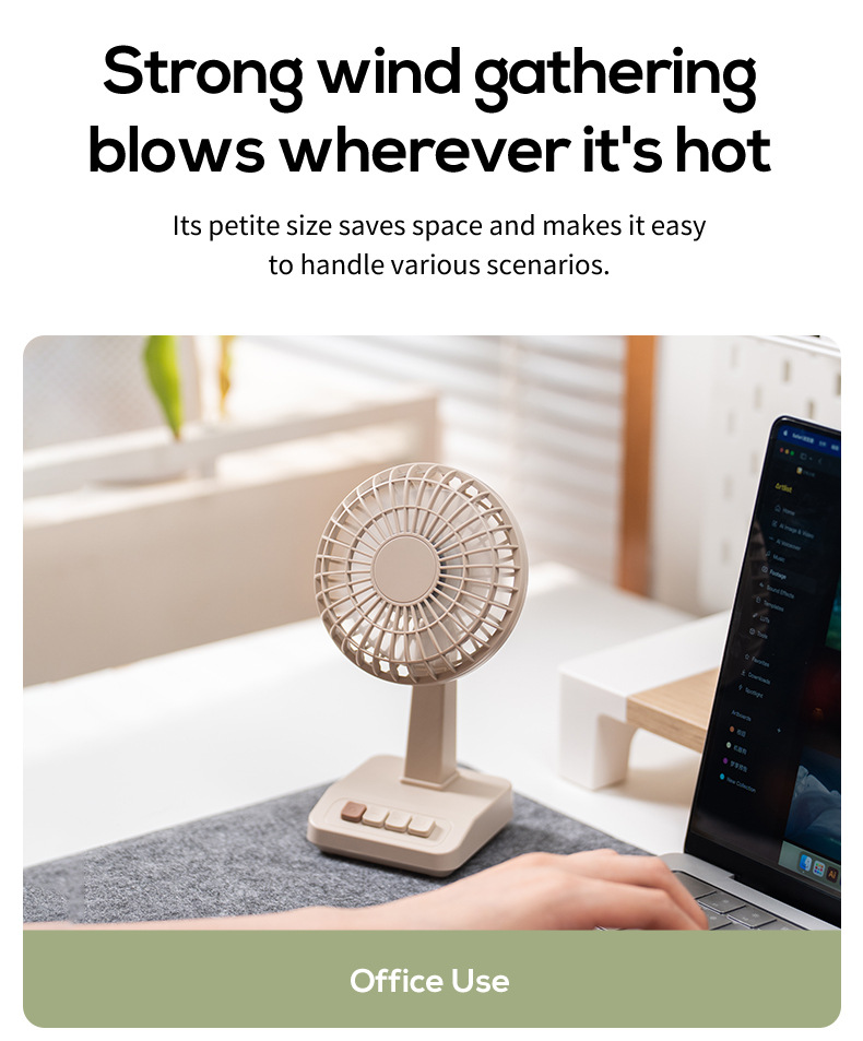 2026 New Retro Desktop Fan Por - Usb Fan Silent บทวิจารณ์และราคา