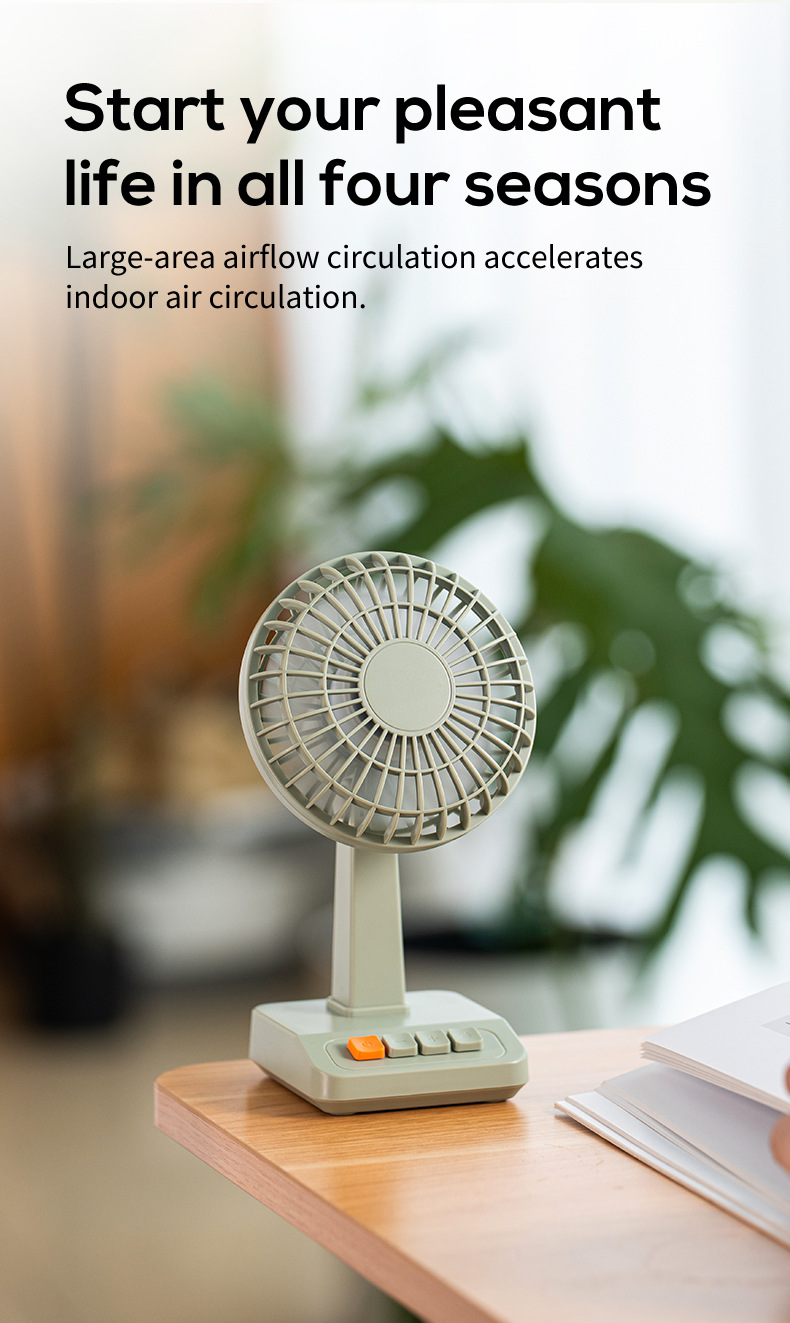2026 New Retro Desktop Fan Por - Usb Fan Silent บทวิจารณ์และราคา