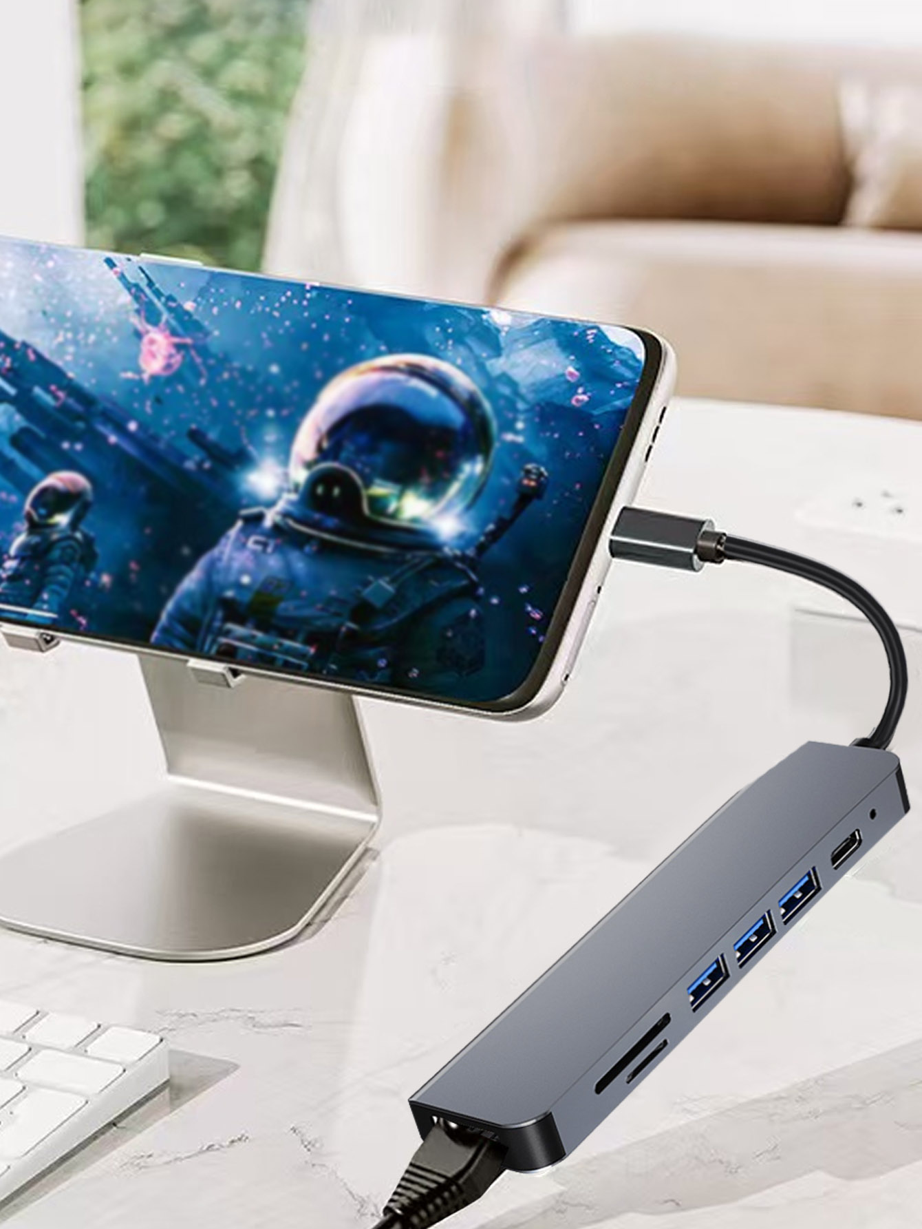 Cross-border 7-in-1 USB hub wi - Usb Hub 7 Port บทวิจารณ์และราคา
