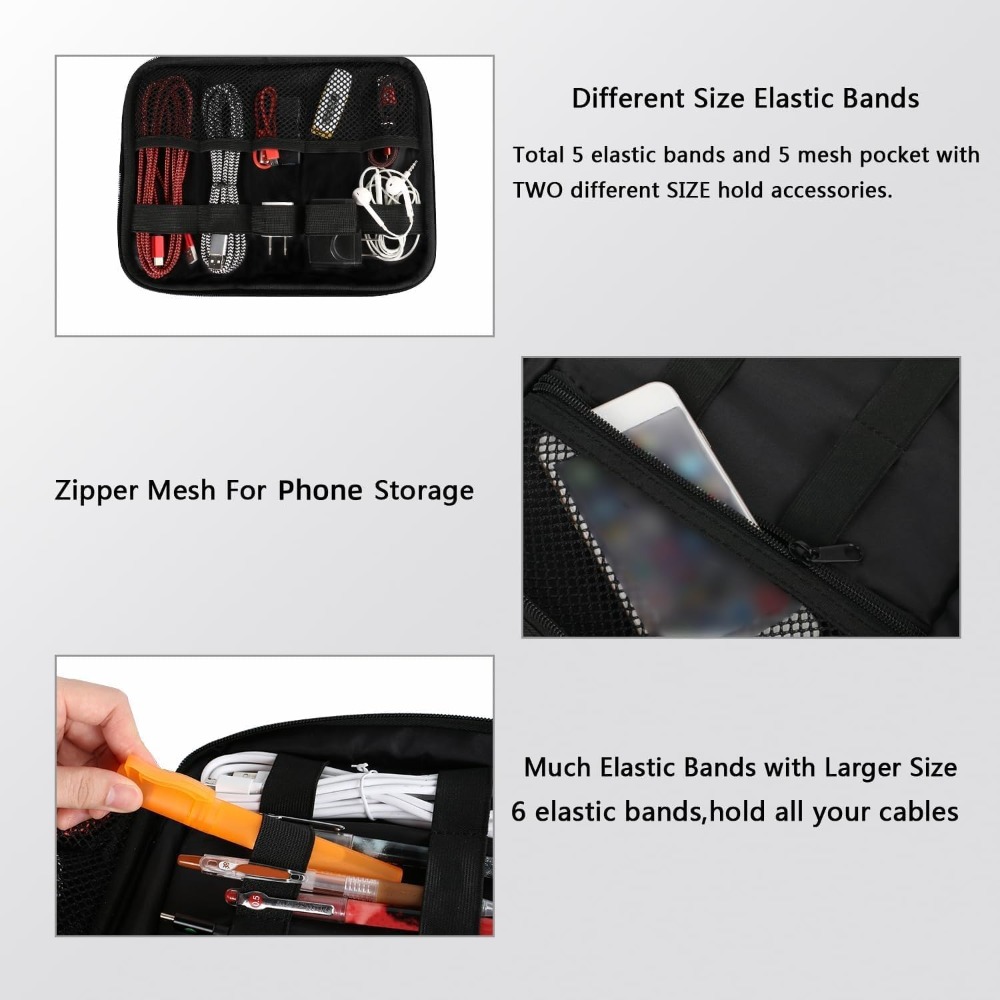Electronics Organizer Travel C - Cable Organizer Bag บทวิจารณ์และราคา