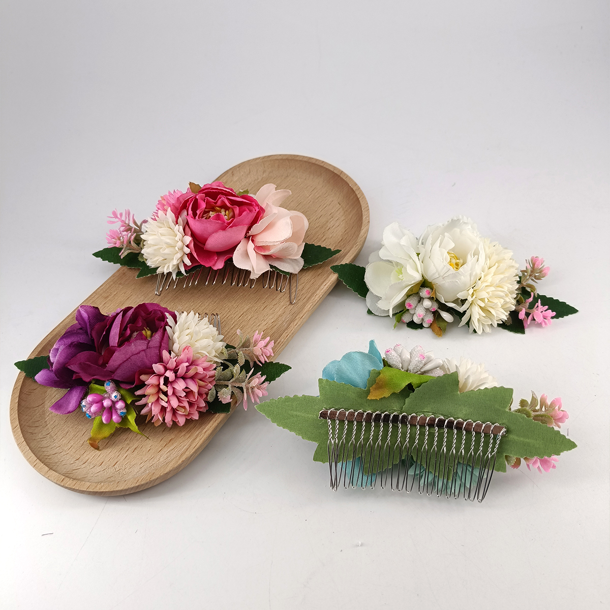 1/2 PCS 13cm Brides Wedding Fl - Tech Hair Accessories บทวิจารณ์และราคา