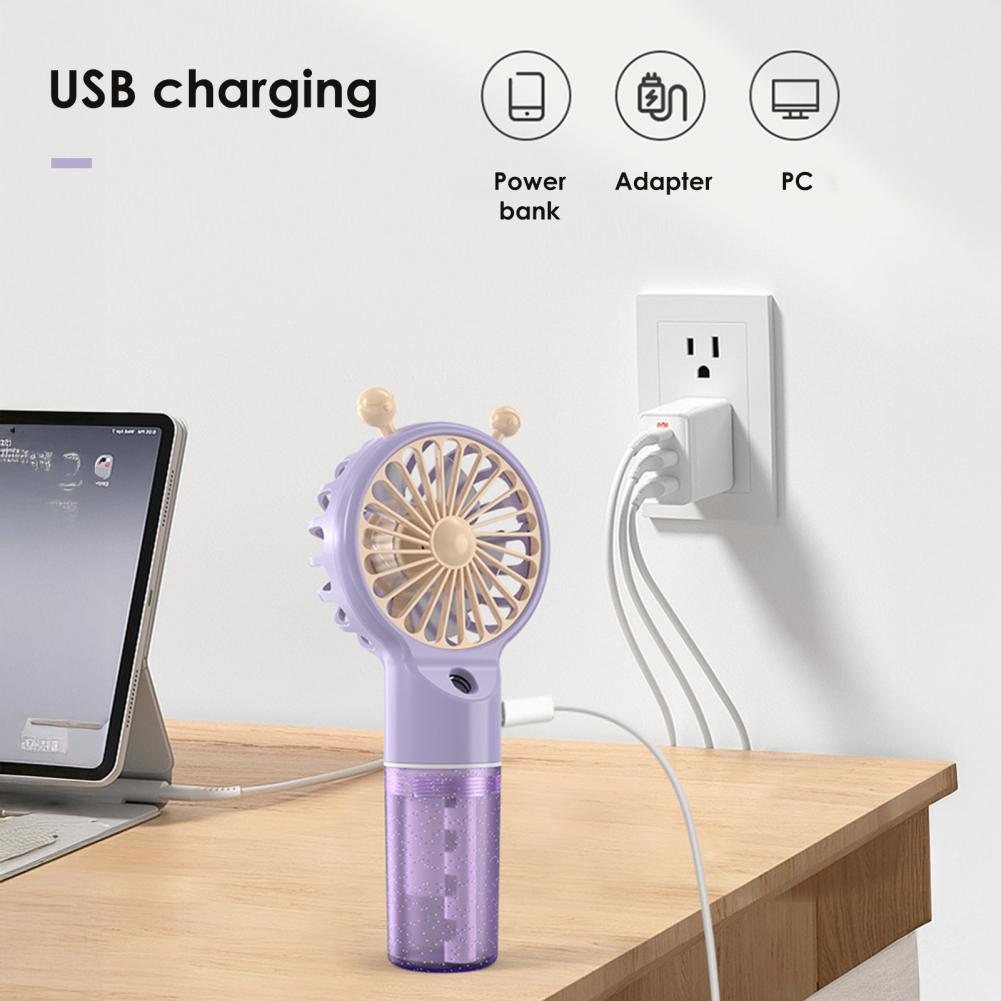 Spray Fan Cartoon Snail Design - Usb Fan Silent บทวิจารณ์และราคา