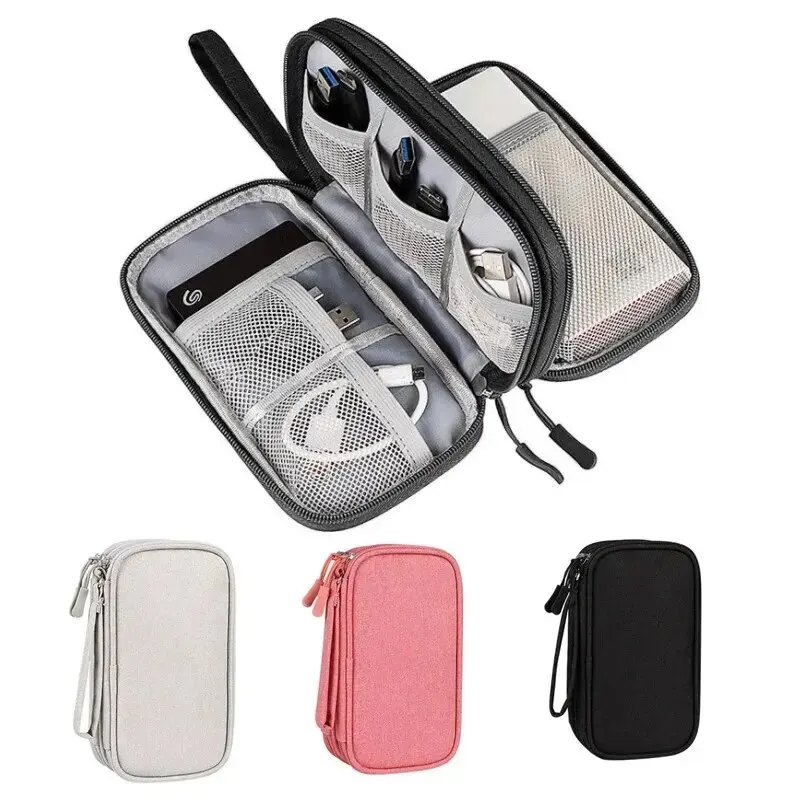 1PCS Grey/Black/Pink/Navy NEW  - Cable Organizer Bag บทวิจารณ์และราคา