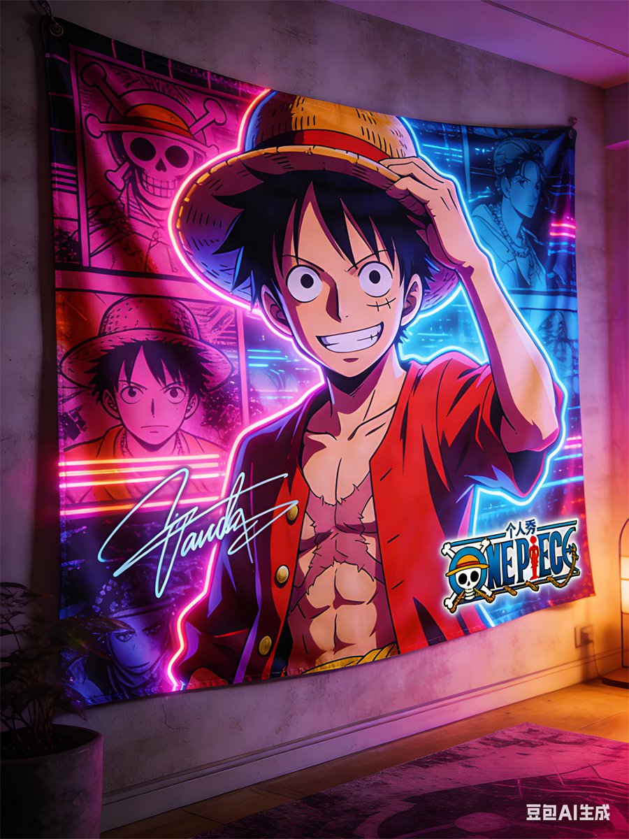 One Piece Luffy 3D Effect Wall - Tech Home Accessories บทวิจารณ์และราคา