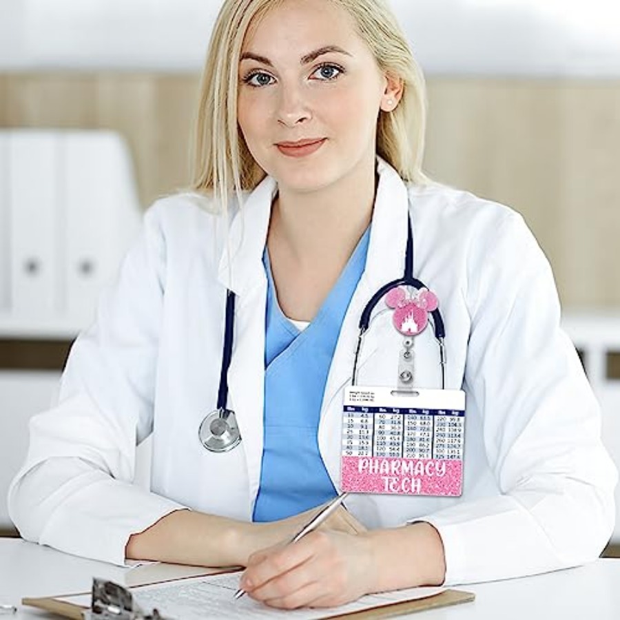 Pharmacy Tech Badge Buddy Card - Tech Accessories For Work บทวิจารณ์และราคา