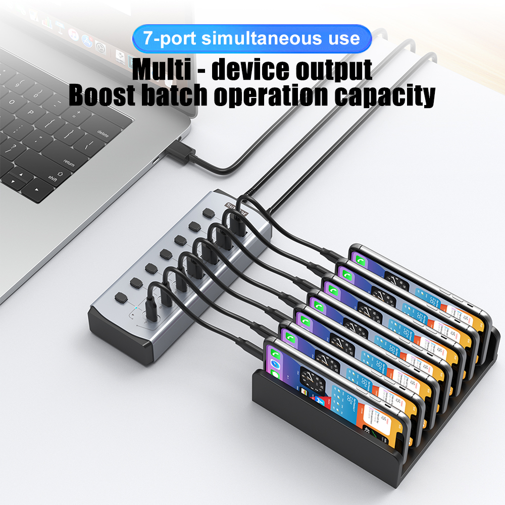 Sipolar USB Hub with BC1.2     - Usb Hub 7 Port บทวิจารณ์และราคา