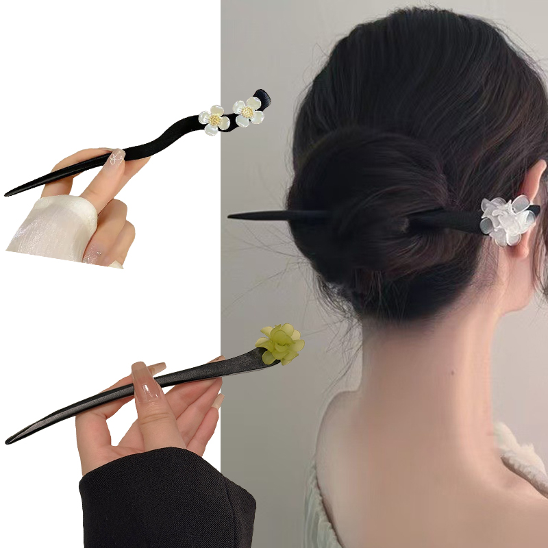 Vintage Chinese Style Wooden F - Tech Hair Accessories บทวิจารณ์และราคา