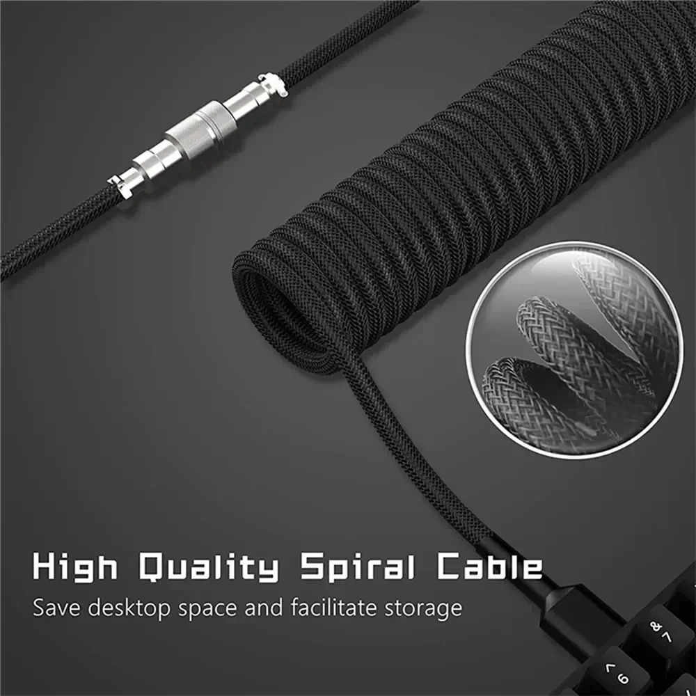 Aviator Coiled Keyboard Cable, - Tech Desktop Accessories บทวิจารณ์และราคา