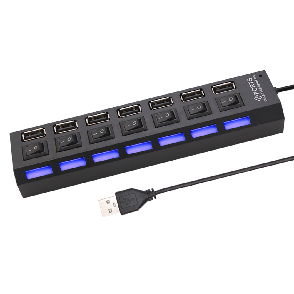 7 Ports USB HUB USB Switch Usb - Usb Hub 7 Port บทวิจารณ์และราคา