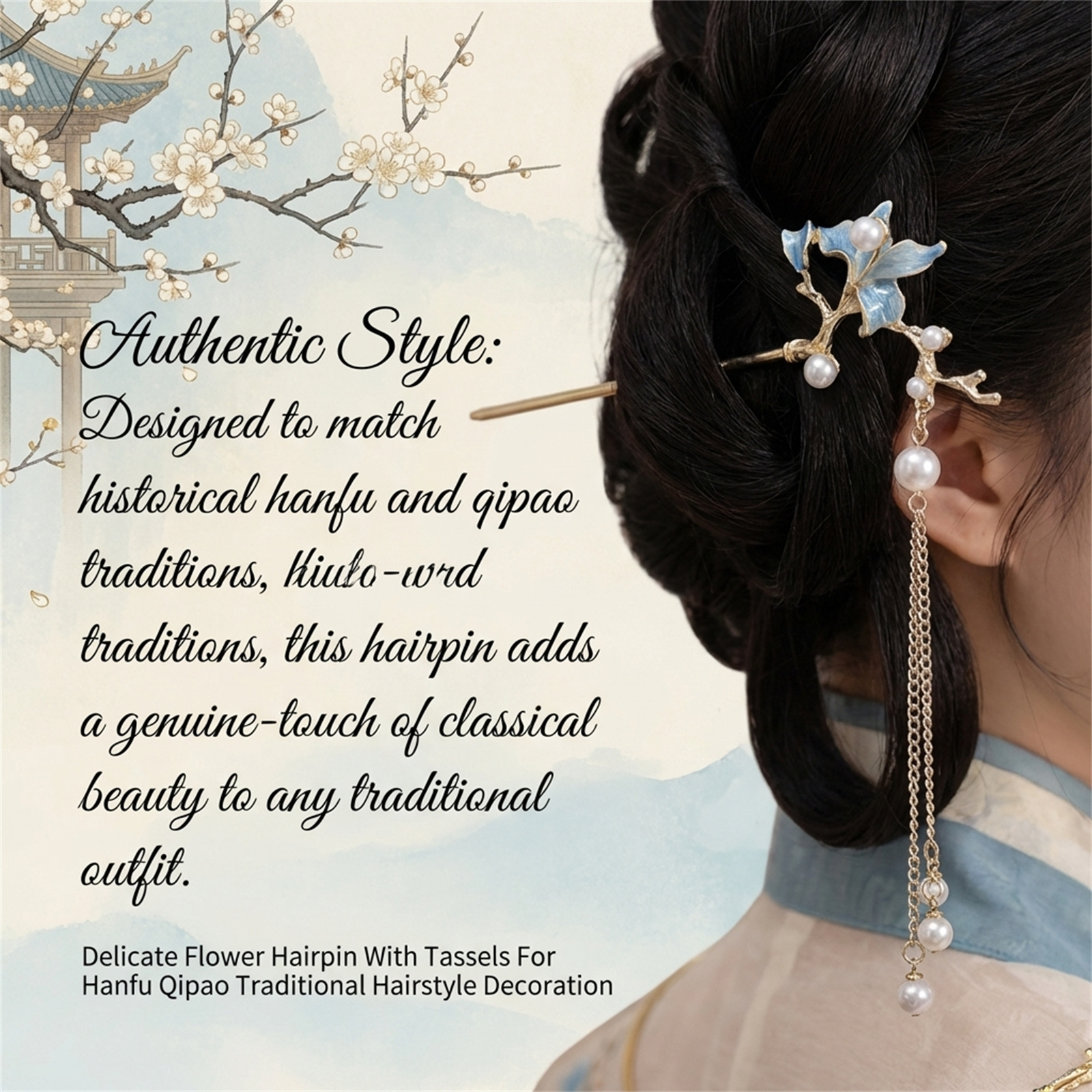 New Chinese Style Antique Hair - Tech Hair Accessories บทวิจารณ์และราคา