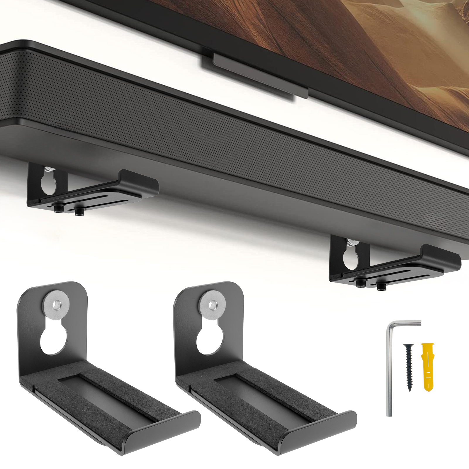 2Pcs Soundbar Speaker Stands W - Tech Home Accessories บทวิจารณ์และราคา