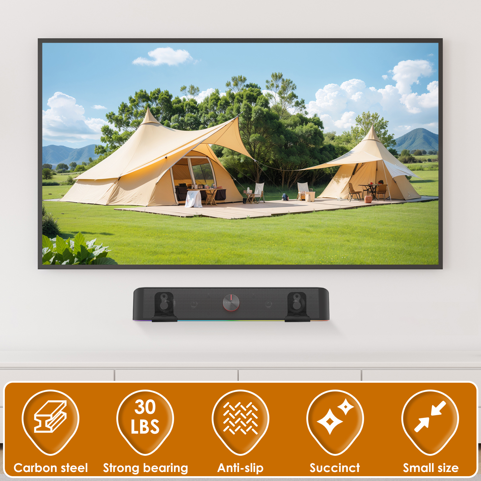 2Pcs Soundbar Speaker Stands W - Tech Home Accessories บทวิจารณ์และราคา