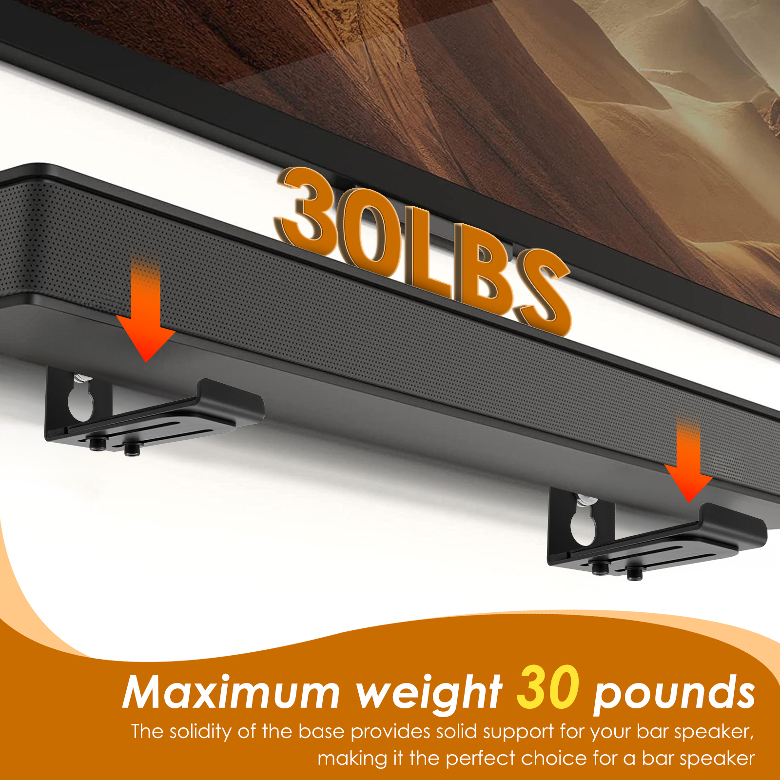2Pcs Soundbar Speaker Stands W - Tech Home Accessories บทวิจารณ์และราคา
