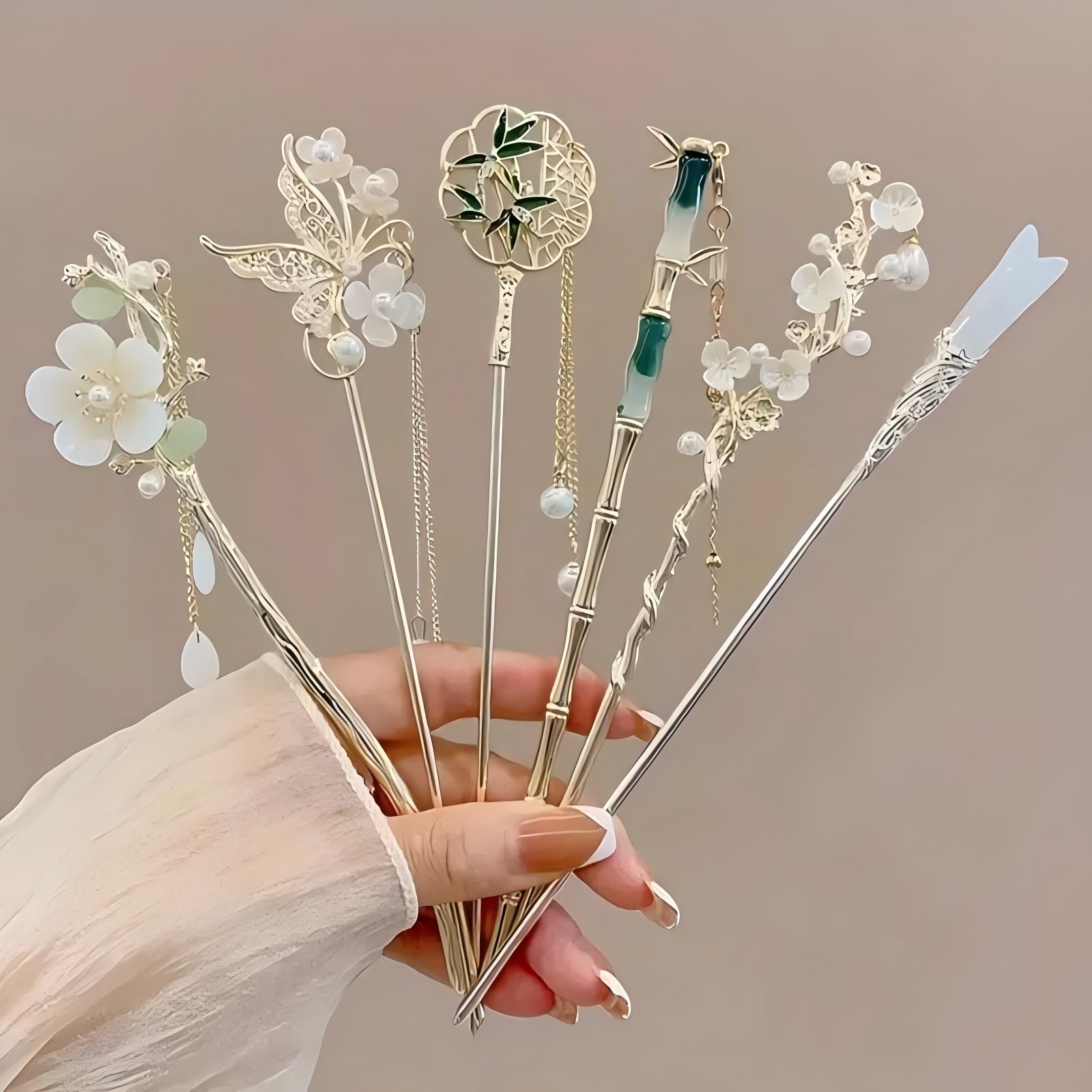 1/6pcs Elegant Chinese Style T - Tech Hair Accessories บทวิจารณ์และราคา