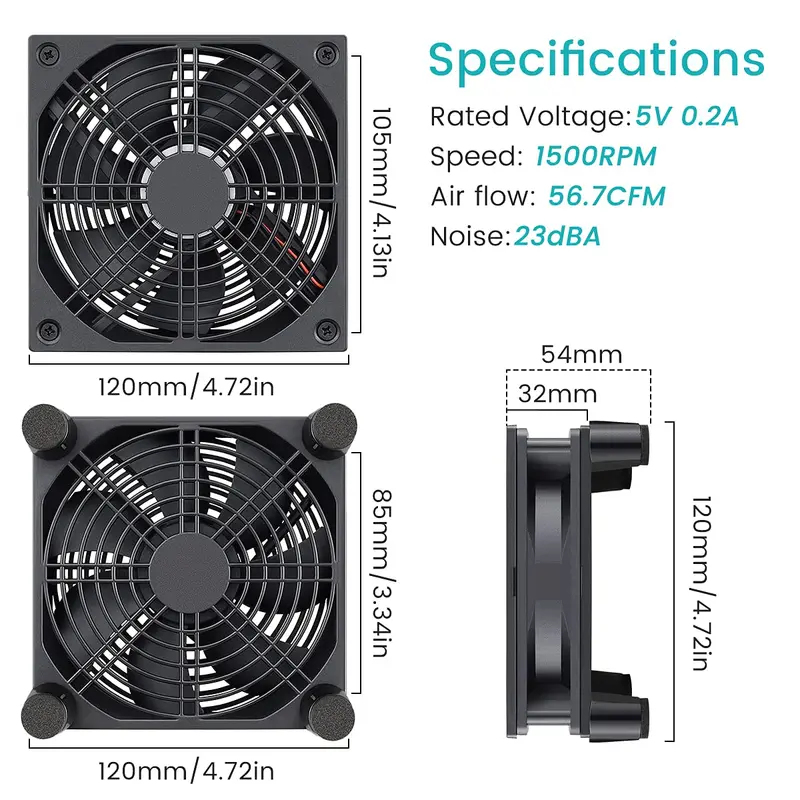 USB Powered Computer PC Case F - Usb Fan Silent บทวิจารณ์และราคา
