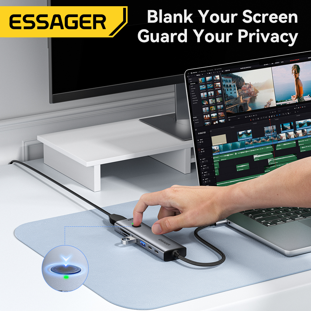Essager USB C HUB 4K 7-in-1 Ty - Usb Hub 7 Port บทวิจารณ์และราคา