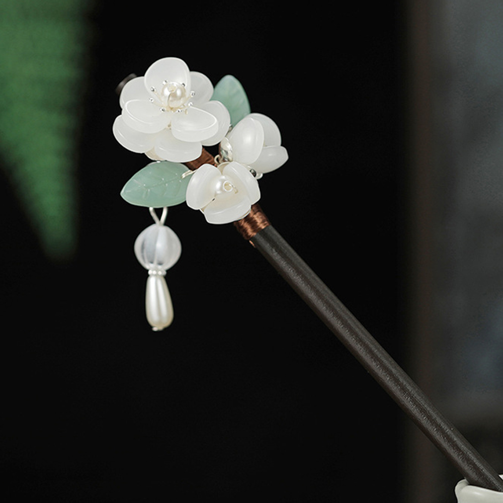 Retro Flower Hairpin With Pear - Tech Hair Accessories บทวิจารณ์และราคา